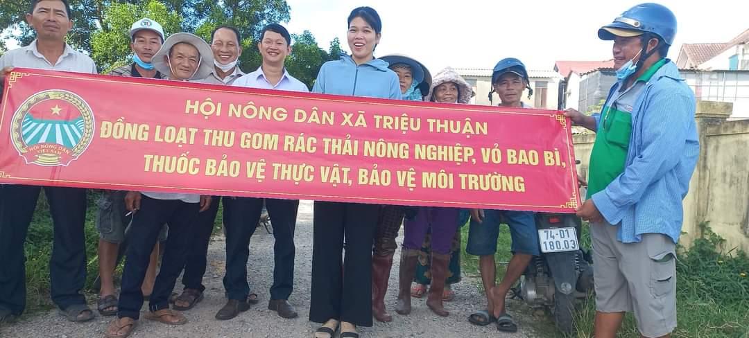 Hội nông dân xã Triệu Thuận chung tay xây dựng về đích nông thôn mới nâng cao.